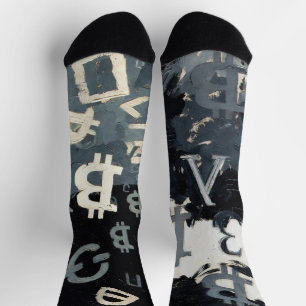 Chaussette Symboles de Bitcoin (Style : D)