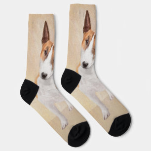 Chaussette Tabouret miniature Terrier Peinture - Art Chien or