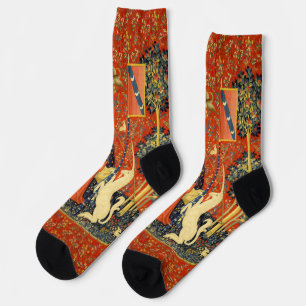 Chaussette Tapisseries Unicorne Lady Legend Médiéval