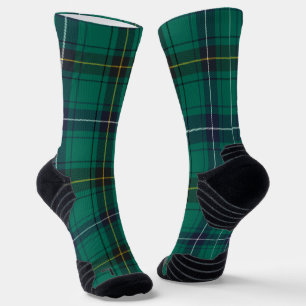 Chaussette Tartan blanc de chèque vert Henderson