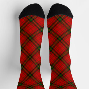 Chaussette tartan MacDougall rouge vert carreaux