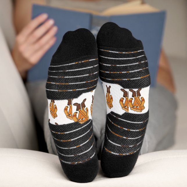 Chaussette Tarte Forte Portant Des Bottes (Fond)