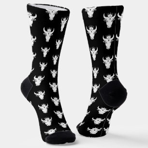 Chaussette Taureau Crypto Noir