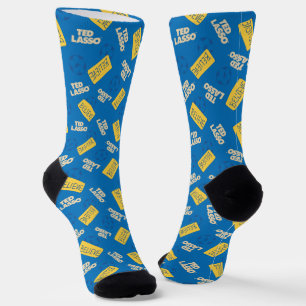 Chaussette Ted Lasso Croyez Signe et Ball Toss Motif Soc
