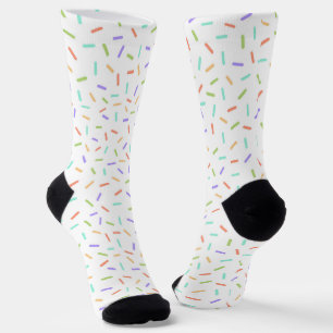 Chaussette temps de fête avec des arrosages carrelés mignons