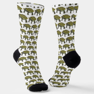 Chaussette Terrapin (motif blanc) - Chaussettes Premium