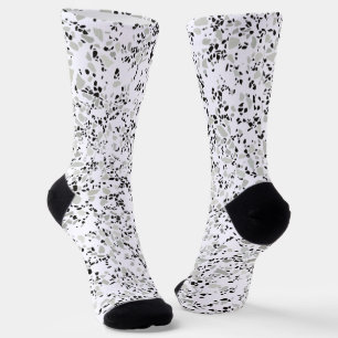 Chaussette Terrazzo blanc moderne