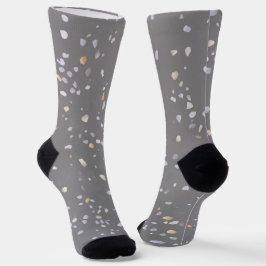 Chaussette Terrazzo gris moderne