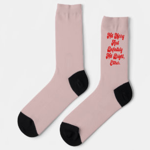 Chaussette Texte drôle anti-Noël Pas Joyeux Et Lumineux