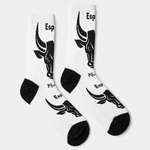Chaussette Texte personnalisé Bull stylisé