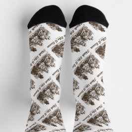 Chaussette Think Like A Queen Wonderland Advice Alice Humor