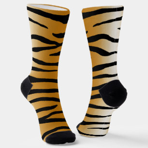 Chaussette Tiger Stripes Exotic Poster de animal drôle