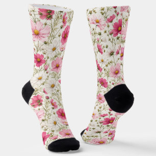 Chaussette Tiges de fleurs de cosmos aérées