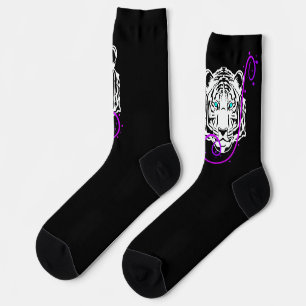 Chaussette Tigre blanc