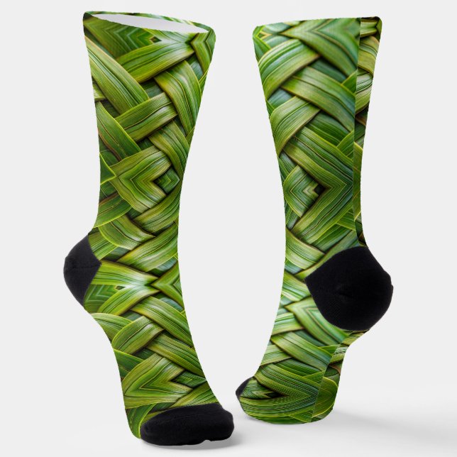 Chaussette Tissu de bambou vert frais (Angulaire)