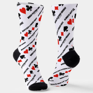 Chaussette Toujours Garder Un Visage De Poker En Jouant À Bri
