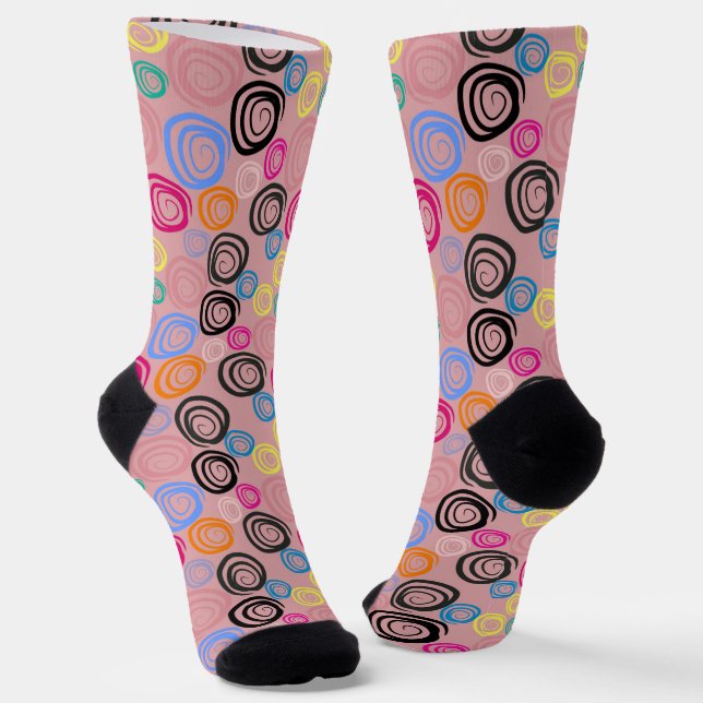 Chaussette Tourbillons funky (Angulaire)