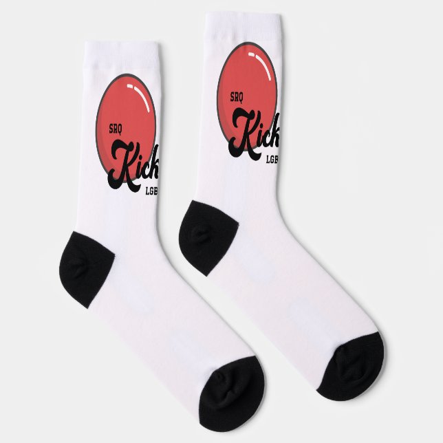 Chaussette Toutes les chaussures d'équipage de Kickball SRQ d (Droite)