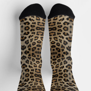 Chaussette Trendy élégant audacieux léopard fourrure poster d