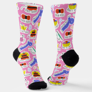 Chaussette Tricot Crochet Love