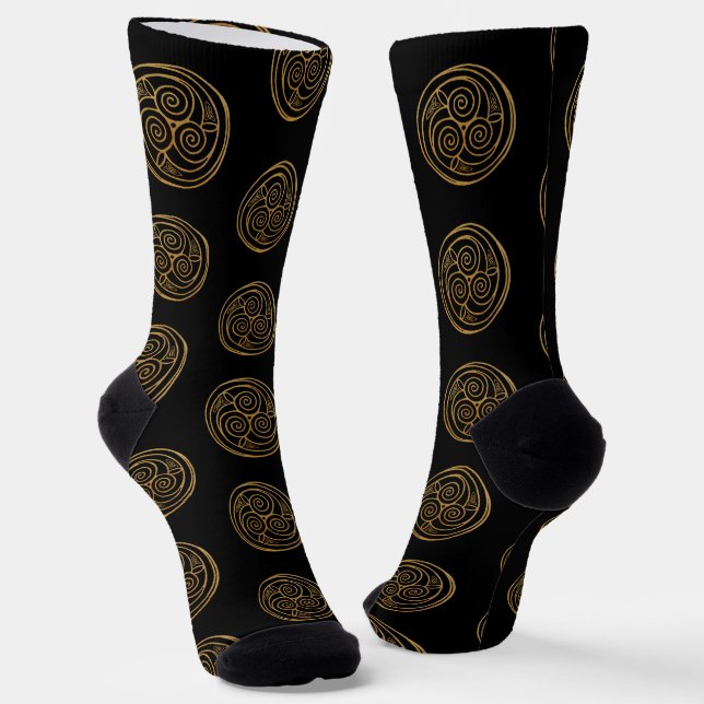 Chaussette Triple Celtic Knot Swirl Mandala (Angulaire)