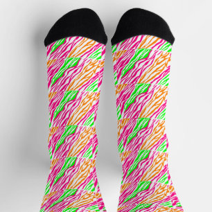 Chaussette Trois Chaussettes d'équipage rayées de couleurs
