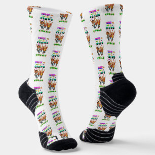 Chaussette Trois n'est pas une foule, c'est une équipe