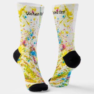 Chaussette Tu Me Frappes Les Chaussettes ! -Chaussettes