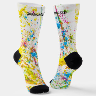 Chaussette Tu Me Frappes Les Chaussettes ! -Chaussettes