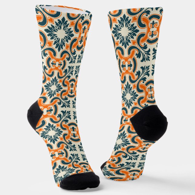 Chaussette Tuile vintage portugaise (Angulaire)