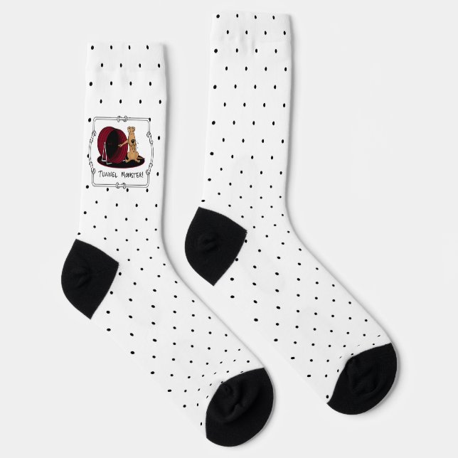 Chaussette Tunnel Monster - agilité effrayé chien nerveux drô (Droite)