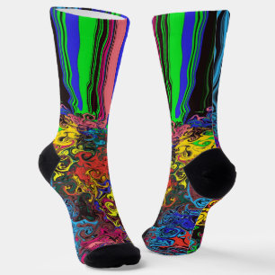 Chaussette Twirlers colorés Abstraits / Poussés /