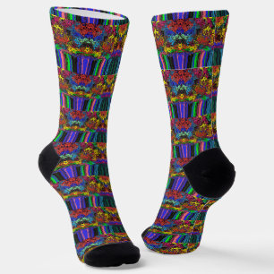 Chaussette Twirlers colorés Abstraits / Poussés / Demi-Pots /