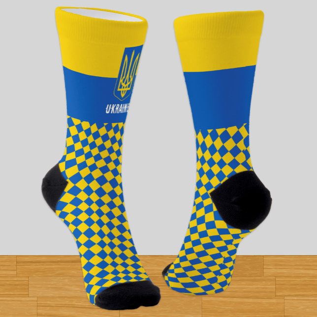 Chaussette Ukraine Chaussettes, drapeau ukrainien mode / spor (Créateur téléchargé)