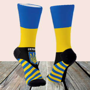 Chaussette Ukraine, mode, drapeau ukrainien, patriotique