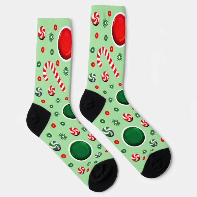 Chaussette Ultimate Frisbee Noël (Droite)