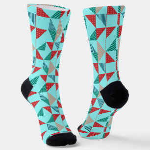 Chaussette Un design de motif rétro cool