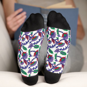 Chaussette Un motif symétrique et transparent avec répétition