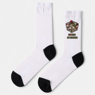 Chaussette Une illustration amusante et audacieuse d'une bass