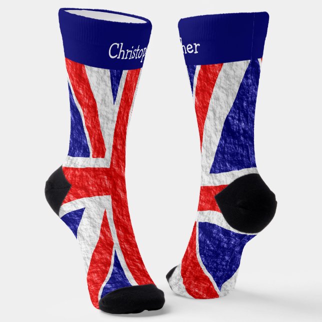 Chaussette Union Jack Flag Design (Angulaire)