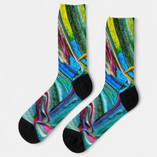 Chaussette unisexe abstraite
