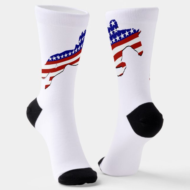 Chaussette USA Patriotic Equestrian  (Angulaire)