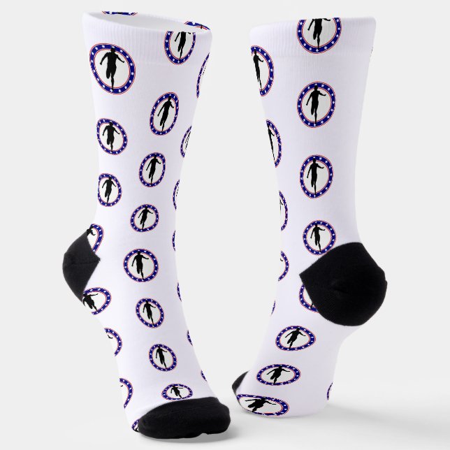 Chaussette USA Patriotic MARATHON / REPOS (Angulaire)