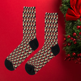 Chaussette Vacances Motif de Poinsettia variées