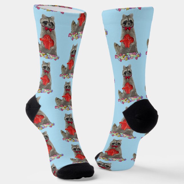 Chaussette Valentine Raccoon Bandit (Angulaire)