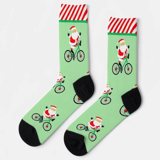 Chaussette Vélo Cycliste cadeau de vacances (Gauche)