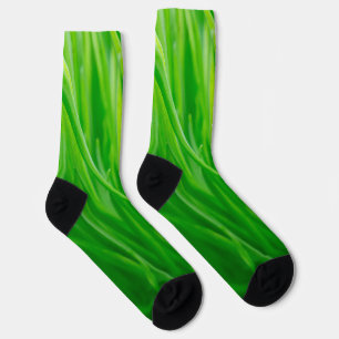 Chaussette Vert Éclatant de Blé Frais