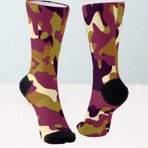 Chaussette Vêtements camouflage camo violet femmes