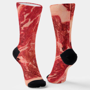 Chaussette Viande Rouge Crue de Qualité Supérieure   Photo Ma