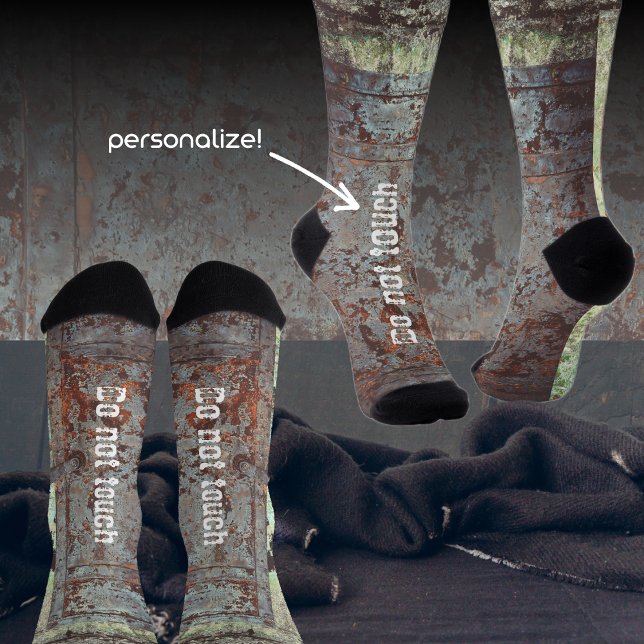 Chaussette Vielle porte rouillée peinte (Créateur téléchargé)